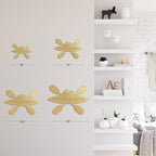 SIGNLEADER Metal Wall Art Decor - Kayak with Paddles Sport Minimalist Modern Abstract Wall Sculpture Hanging Home Decoration for Living Room, Bedroom, Bathroom, Kitchen, Studio, Outdoor - 36" Gold