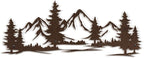 SIGNLEADER Metal Wall Art Decor Mountain Pine trees Modern Abstract Wall Sculpture Hangings Home Decoration for Living Room, Bedroom, Bathroom, Kitchen, Outdoor - 18" Bronze