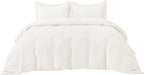 Bedsure Luxury Waffle Duvet Cover Queen Size - Textured Duvet Cover Set, Soft, Breathable Bedding Set (90"x90") with 2 Pillow Shams for All Season, Irovy White, Comforter Not Included