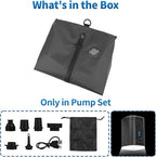 Vacuum Bags for Travel,Vacuum Bags for Travel with Wireless Vacuum Pump,IP67 Reusable Vacuum Compression Bags for Suitcases(1PC+Pump)
