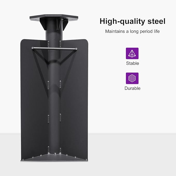 PURPLE LEAF In-ground Patio Umbrella Base YM4012 Weighted Outdoor Umbrella Base 24.41"(H) X 11.42"(W)
