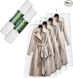 Party Bargains 72x20 Inch Clear Plastic Garment Bags, 100 Pack