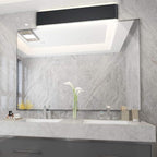 Aipsun 32.6 inch Modern Black Vanity Light Fixtures LED Black Bathroom Wall Light Up and Down Bathroom Lighting Fixtures White Light 5000K
