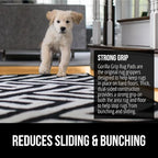 GORILLA GRIP Strong Rug Pad Gripper, 4 FT Round US Designed, Grips Help Keep Area Rugs Safe and in Place, Slip and Skid Resistant Pads for Hard Floors, Under Carpet Mat Cushion and Hardwood Protection