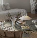 Astral Bauhaus Wagenfeld-Inspired Glass Cordless LED Table Lamp | Modern Bedroom & Living Room Lamp | Portable Accent Rechargeable Lamp for Indoor & Outdoor Use