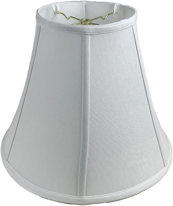 Royal Designs, Inc. BSO-704-16LNWH True Bell Basic Lamp Shade, 8 x 16 x 12.6, Linen White