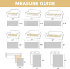 H.VERSAILTEX Couch Cover Chenille Pet Fuzzy Sofa Covers for 3 Cushion Couch Anti Slip Washable Sofa Slipcovers with Strap Soft Couch Protector Cover for Dogs Cats Kids(27.6" x 82", Ivory)