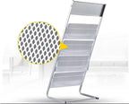 GENMO Floor-Standing Magazine Rack, Carbon Iron Steel, Silver, 4 Large Shelves, Convenient Installation, Suitable for Reception Areas