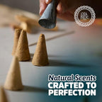 Palo Santo Incense Sticks (12 Pack) and Holder from Peru Premium Authentic - Handmade & Hand Rolled - Cleansing Bad Energy (Incense Cones)