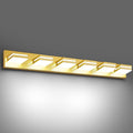 Modern LED Bathroom Lights Fixtures(6-Light),Metal Gold Acrylic Wall Lighting,Vanity Lights for Bathroom Over Mirror(6000k 41in)