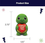 Sweethearts Figurine – Miniature Home Accent, Small Tabletop Ornament for Shelf, Desk, or Living Room Décor – Turtle