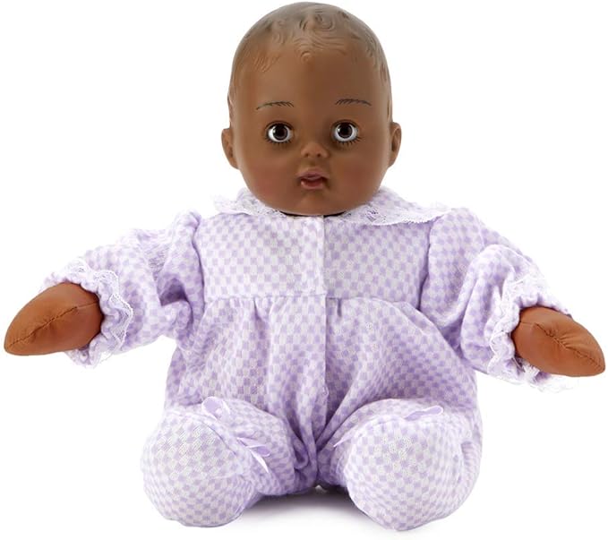 Madame Alexander 12" Lavender Check Huggums, Dark Skin Tone