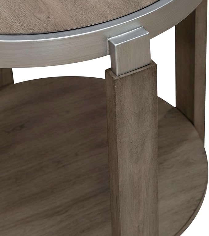Liberty Furniture Sutton End Table for Living Room - Bleached Sand