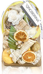 Qingbei Rina Spring Potpourri Bags,Lemon/Citrus/Thyme Potpourris Bowl Filler,Yellow Decorative Pot pourri Dried Flowers,Home Fragrance Sachet, Vase Fillers(20 oz)