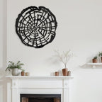 SIGNLEADER Metal Wall Art Decor Botanical Leaf Modern Abstract Wall Sculpture Hangings Home Decoration for Living Room, Bedroom, Bathroom, Kitchen, Outdoor - 30" Black