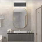 Aipsun 15.8in Modern Black Vanity Light Up and Down LED Vanity Light for Bathroom Wall Lighting Fixtures Neutral White 4000K