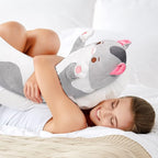 Mewaii Long Cat Plush 5 Sizes, 120% Extra Filling Giant Plushness Kids Body Pillow, Kawaii Cute Grey Cat Stuffed Animals Plushies, Big Long Body Pillow Cat Plush Gift for Girls 44”