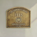 Personalized Plaque | Custom Engraved Wall Plate | Antique Style Name Plate for Home, Office, Shop, Memorial & Decor | Premium Quality Sign (Durable & Elegant) (Bronze Plaques, 8"x6"inches)