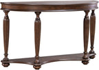 Liberty Furniture Allington Demilune Sofa Table for Living Room - Satin Sienna