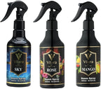 Room Spray Air Freshener –Odor Eliminator Spray for Home, Bathroom & Office – Long Lasting Floral Mist Deodorizer, Non Toxic Natural Air Spray for Bedding10.14 fl oz (Sky-Rose-Mango)