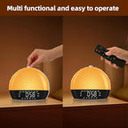 Wake Up Light Sunrise Alarm Clock for Heavy Sleepers, All-in-One Smart Bedside Device with Bluetooth Speaker, FM Radio, Dual Alarm & Sleep Aid Night Light, Best Gift for Adults & Kids