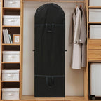 72" Wedding Dress Garment Bags Foldable Dress Bag for Long Gowns Traveling Protector Cover for Hanging Clothes with Zipper (Black)