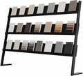 Floor Tile Display Stand, 3 Tier Standing Ceramic Tile Sample Display Rack, Sample Storage Rack, Show Shelf Holder, for Commercial Exhibition(80cm/31.5in)