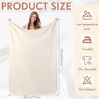 Shimeyao 24 Packs Fleece Throw Blanket Soft Warm Lightweight Fleece Blanket Cozy Throw Bulk for Bed Couch Sofa Home Office Wedding Gifts Suitable for Seasons, 50 x 60 Inches(Gentle Color)