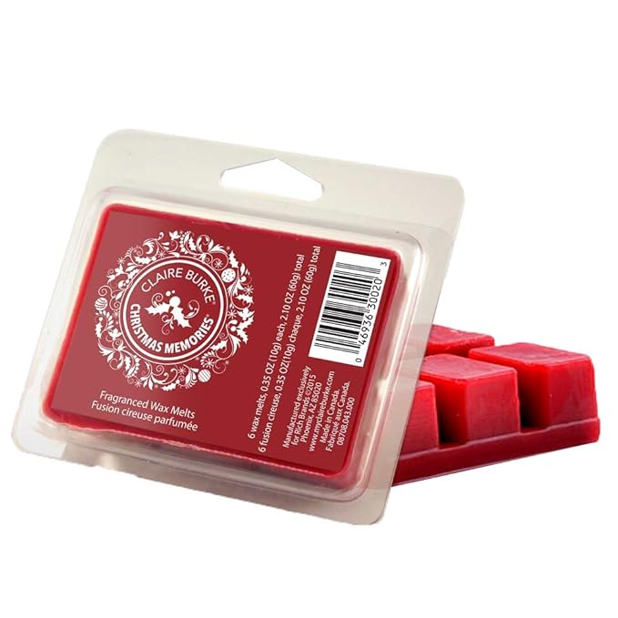 Claire Burke Wax Melts Air Freshener, Applejack & Peel Scent Fall Fragrance (4 Pack, 24 Wax Cubes) 2 oz