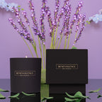 Benevolence LA Lavender, Mint & Sage Scented Candle | Soy Christmas Candles, Black Candle for Home | Holiday Candles Gifts for Women and Men | Home Fragrance | Aromatherapy| 8oz, 45 Hour Burn