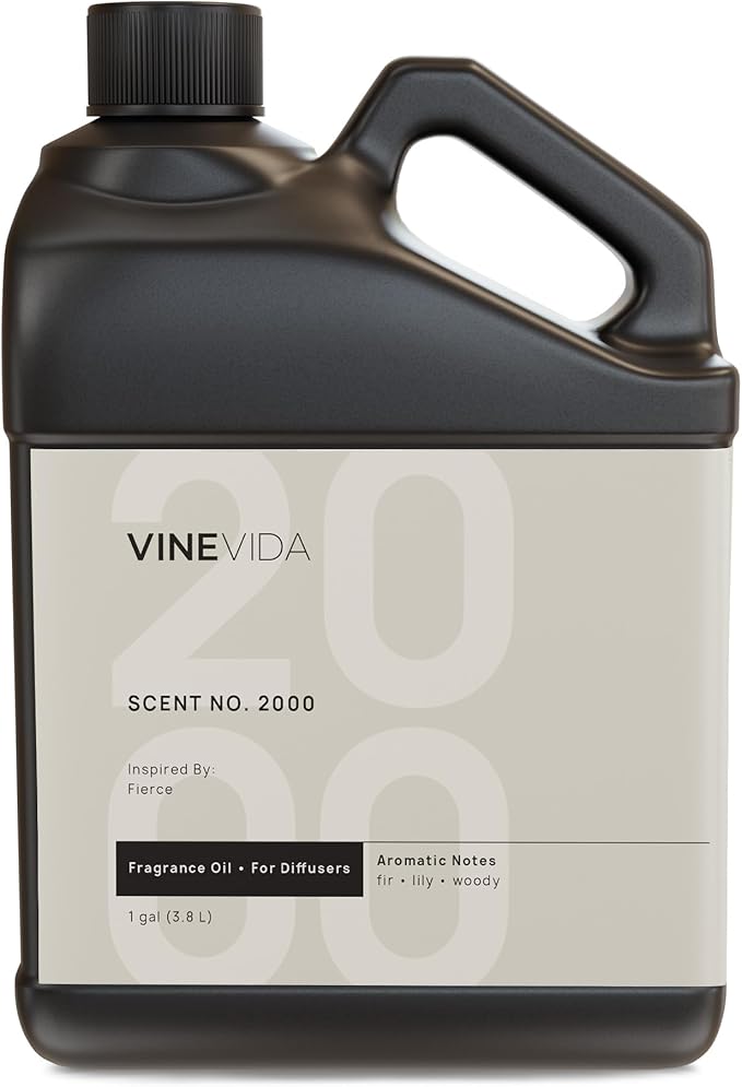 VINEVIDA [128 Fl Oz] Scent NO. 2000 Fragrance Oil for Cold Air Diffusers, Aromatic Notes of Fir Lily Woodsy, Essential Oils for Diffuser Oil Refill & Air Freshener Room Spray