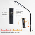 Clamp Lamp, Ultra Bright Clip on Light, CRI>95,18W, 3000 LMS, 3 Color Modes, Soft Touch Control with Timer, Eye-Caring Task Lamp with Remote for Reading, Home, Office (Adapter Included)