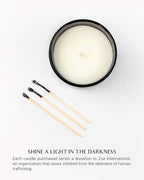 Benevolence LA Bergamot & Jasmine Christmas Scented Candles | Soy Candles, Black Candle for Home | Holiday Candle Gifts for Women and Men | Home Fragrance | Aromatherapy | 8oz, 45 Hour Burn