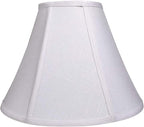TOOTOO STAR Double White Lamp Shade Set of 2, Large Bell Lampshade for Floor Light and Table Lamp 6x14x10 inch, DIY Fabric Natural Linen Hand Crafted, Spider (White, 6x14x10 inch)