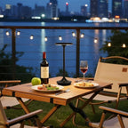 2 Pack LED Rechargeable Cordless Table Lamps,Portable Outdoor 6000 mAh Battery Operated Table Light Touch Control 3 Color Dimmable Waterproof for Patio/Cofee/Restaurant/Camping/Dining/ Bedroom-Black