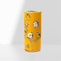 Ceramic Umbrella Stand Umbrella Holder for Entryway Hand-Made Umbrella Stand Barrels Umbrella Holder Cane Floor Standing Vase Ceramic Storage Bucket for Home Office Entrance Indoor.(Yellow 202)