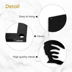 SIGNLEADER Metal Wall Art Decor Love Romance Minimalist Modern Abstract Wall Sculpture Hangings Home Decoration for Living Room, Bedroom, Bathroom, Kitchen, Outdoor - 24" Black