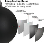 Black Christmas Ornaments - Christmas Tree Decorations Shatterproof Hanging Balls for Birthday Wedding Holiday Decor Set of 36pcs, Multi-Sizes(1.6",2.5",3.2")