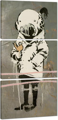Novatique Banksy Wall Art Graffiti Canvas Wall Art Abstract Pop Poster Art Street Graffiti Painting Prints for Teenagers Bedroom Living Room Home Decor, 24"x 36"x 3Pcs