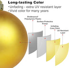 Gold Set of XL (4.0") 4PCS Christmas Balls - Christmas Tree Decoration Ornaments Shatterproof Hanging Balls for New Year Easter Valentine Holiday Decorations