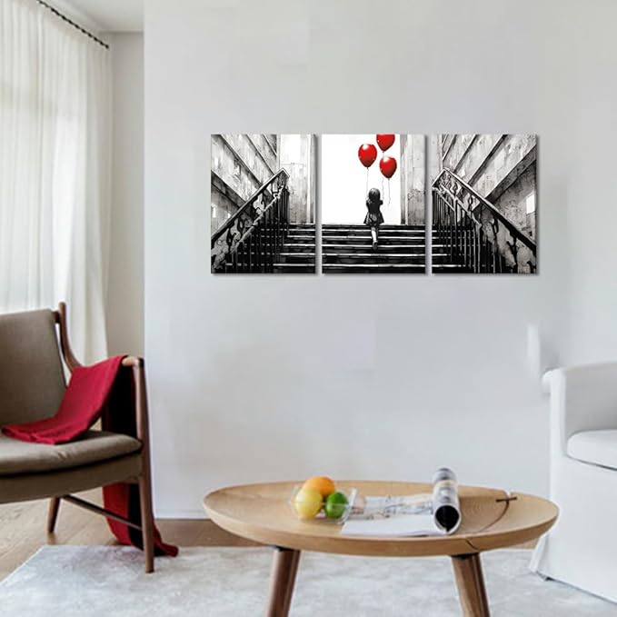 Novatique Banksy Wall Art Modern Street Wall Art Abstract Graffiti Posters Print Classic Graffiti Artwork Wall Decor for Living Room Bedroom Bathroom,12" x 16" x 3Pcs