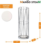 Mango Steam Pluvian Soakstone Umbrella Holder (Regular, Silver)