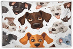VUMIVI Cartoon Dog Head Tapestry Adorable Pets Humorous Style Abstract Art Illustration Tapestry Wall Hanging for Living Room Bedroom Dorm Classroom Aesthetic Decor W90xL60in