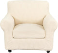 KRFOONN 2 Piece Chair Covers Printed Sofa Covers Couch Covers Washable Armchair Sofa Couch Slipcover Furniture Protector with Elastic Bottom for Living Room (Armchair, 66), Small