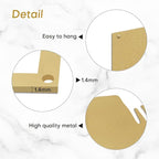 SIGNLEADER Metal Wall Art Decor Love Romance Minimalist Modern Abstract Wall Sculpture Hangings Home Decoration for Living Room, Bedroom, Bathroom, Kitchen, Outdoor - 18" Gold