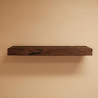 Urbandi Rustic Distressed Floating Shelves, Set of 2, Handmade Out of Pine Wood, 3 Inch Thick, Made in USA (Provincial, 24Lx3Hx8D)