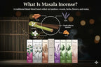 Serenity Series Masala Incense Sticks (6 Pack) – Hand-Rolled Natural Incense, Long-Burning Masala Sticks for Meditation, Yoga, Relaxation & Aromatherapy