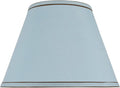 Aspen Creative 32183A Transitional Empire Shape Spider Construction Lamp Shade, Light Blue, 7" Top x 13" Bottom x 9-1/2" Slant Height