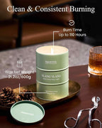 M&SENSE Ylang Ylang Scented Candles Large, Natural Soy Candles 21.2oz 120 Hour Slow Burning,Aromatherapy Candle for Stress Relief Meditation Relaxing