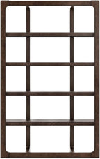 Signature Design by Ashley Breckington Contemporary Wood Framed 76" Bookcase with 4 Shelves, Dark Brown